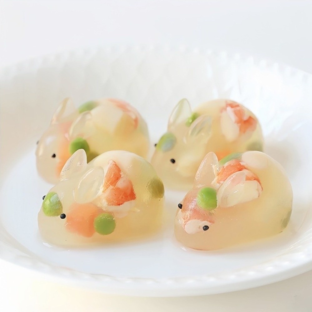 Bunny Cake Mold - แม่พิมพ์เค้กกระต่าย 3 มิติ ซิลิโคนยืดหยุ่น 6 ช่อง