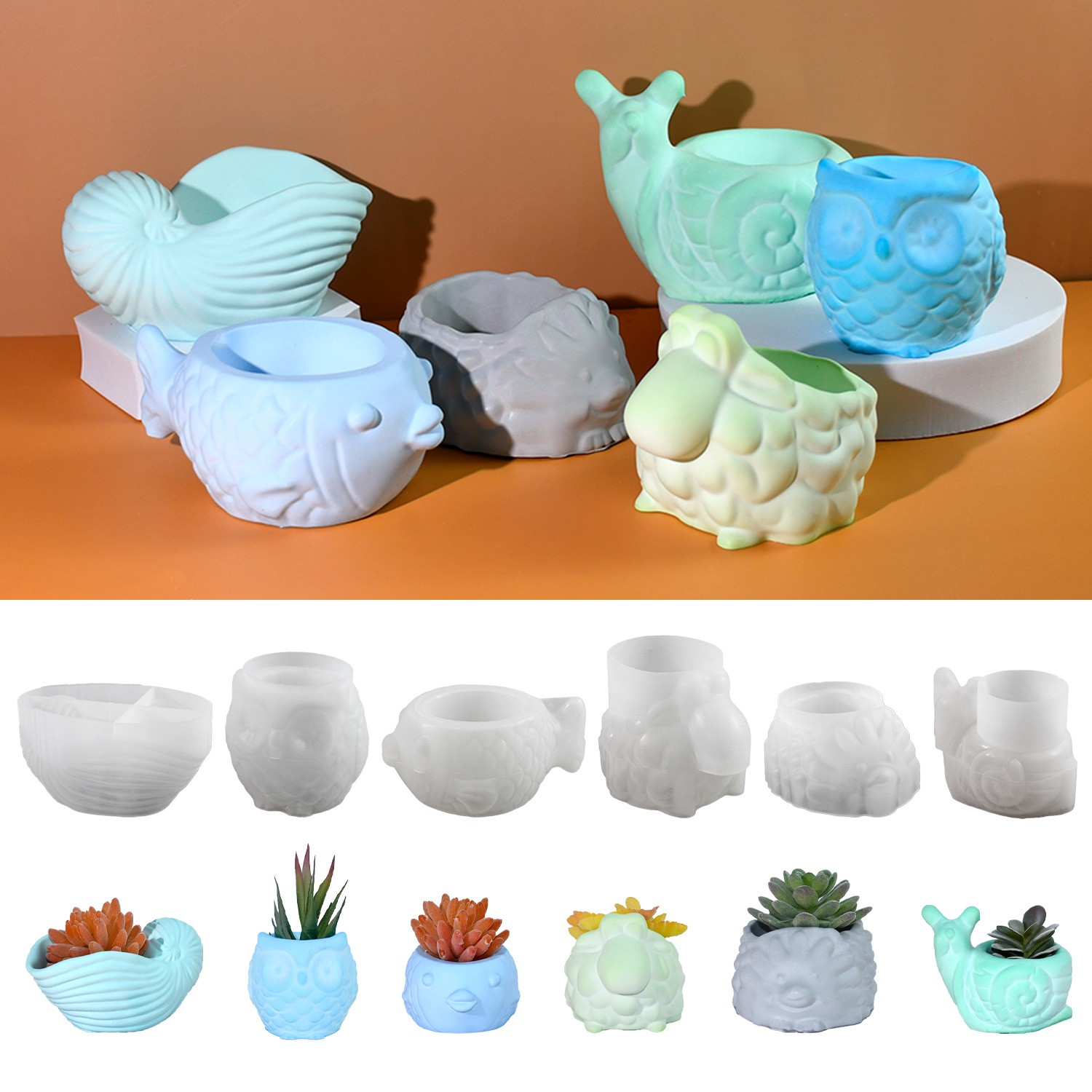 3D สัตว์ดอกไม้หม้อแม่พิมพ์ซิลิ - Potsticker Mold บทวิจารณ์และราคา
