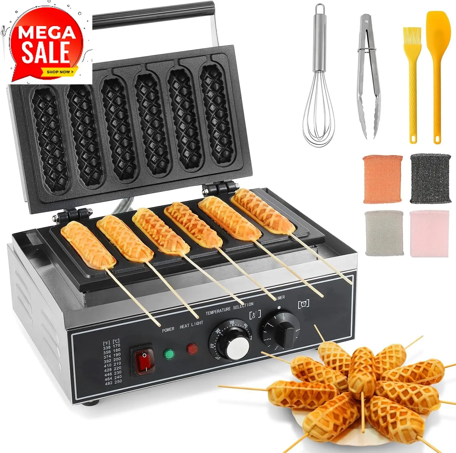 เครื่องทำคอร์นด็อก 6 ชิ้น, เคร - Corn Dog Stick บทวิจารณ์และราคา