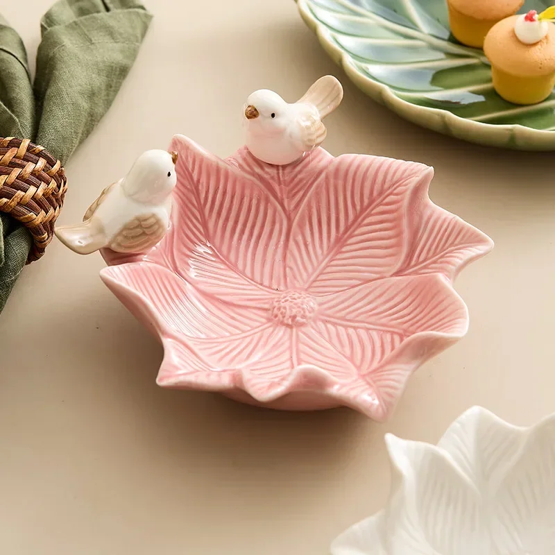 น่ารักนกถาดเซรามิคถาดเก็บเครื่ - Dim Sum Basket บทวิจารณ์และราคา