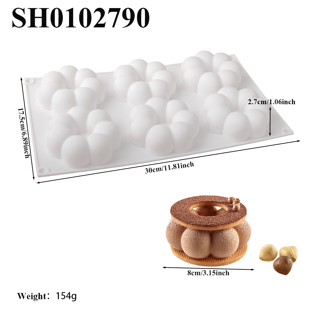 พิมพ์เค้กมูสโดนัทรูปกลีบดอกไม้ - Donut Mold Silicone บทวิจารณ์และราคา