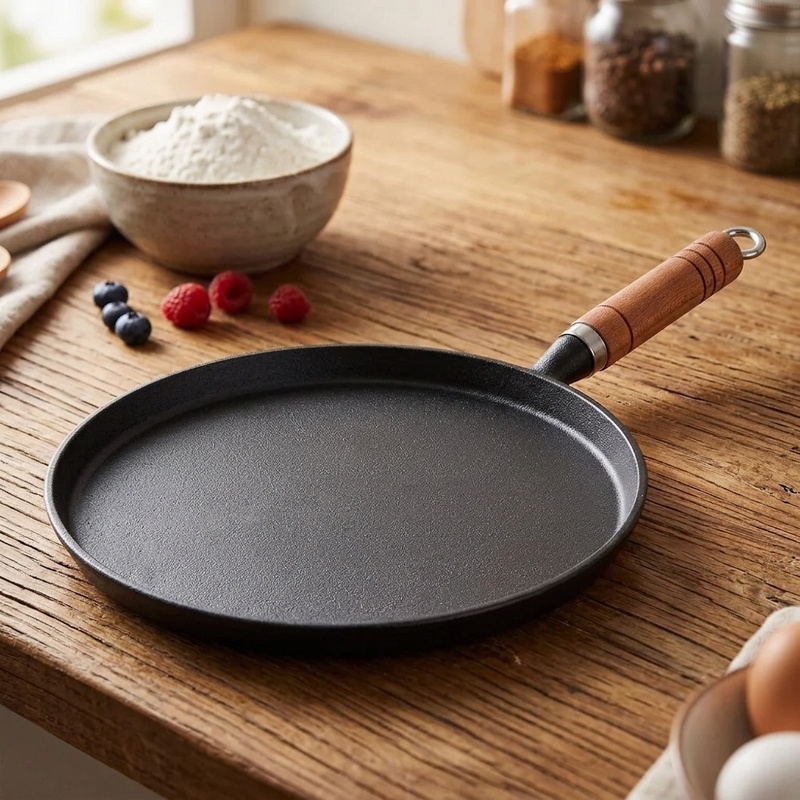 กระทะเหล็กหล่อขนาด 20/23/26 ซม - Cast Iron Corn บทวิจารณ์และราคา