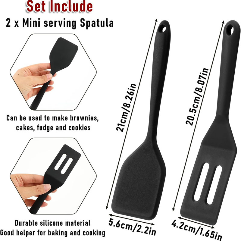 ชุดตะหลิวซิลิโคนขนาดเล็ก 2 ชิ้ - Okonomiyaki Spatula บทวิจารณ์และราคา