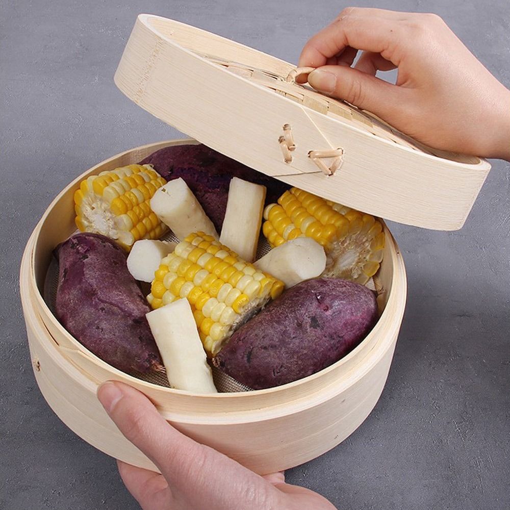 หม้อนึ่งไอน้ำแบบจีน ทำจากไม้ไผ - Bao Steamer Bamboo บทวิจารณ์และราคา