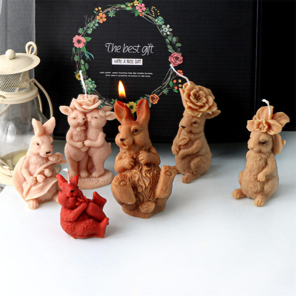 3D ดอกไม้กระต่ายเทียนแม่พิมพ์ซ - Bunny Cake Mold บทวิจารณ์และราคา